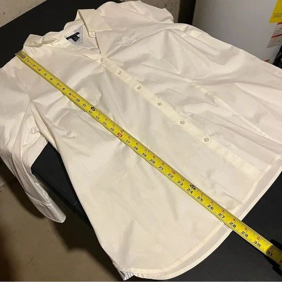 Tommy Hilfiger NWT Womens White 3/4 Sleeve Button-Down Top Shirt Plus Size 18 - Picture 11 of 11